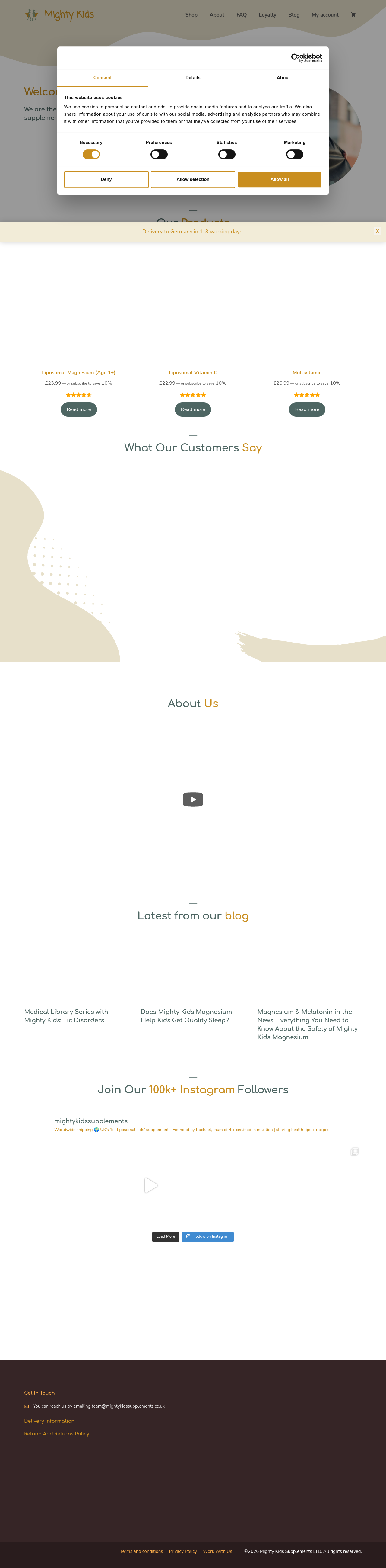 Mighty Kids Supplements