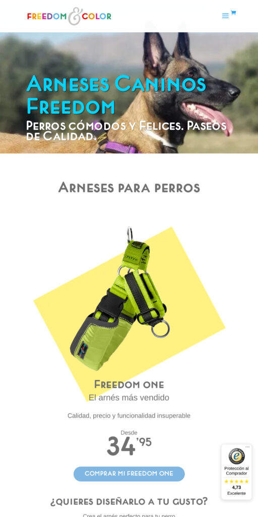 Captura de la portada de freedomandcolor.es
