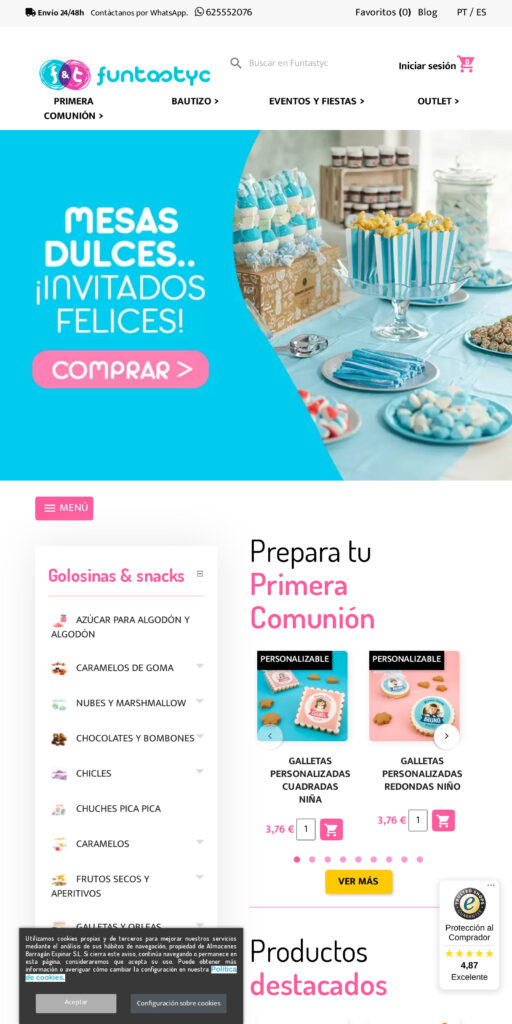 Captura de la portada de funtastyc.es