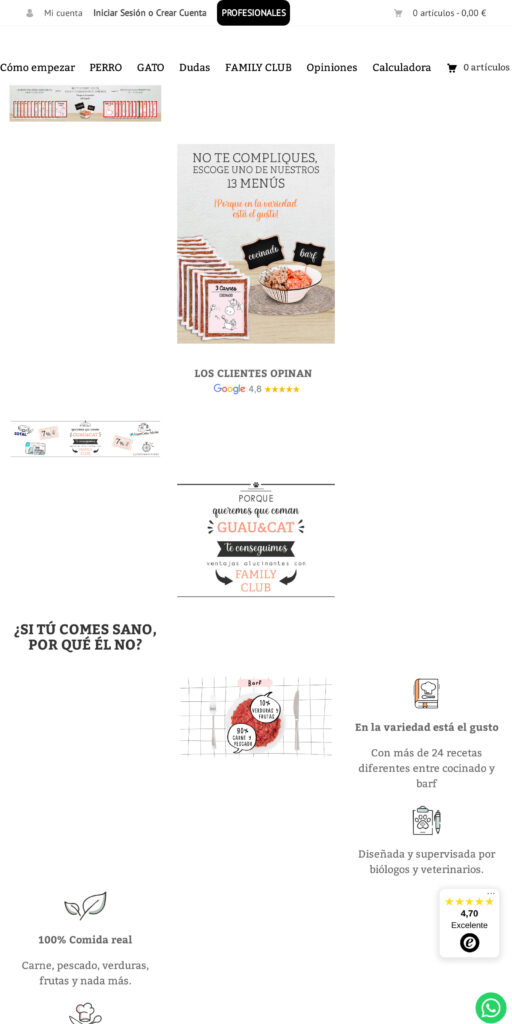 Captura de la portada de guauandcat.com