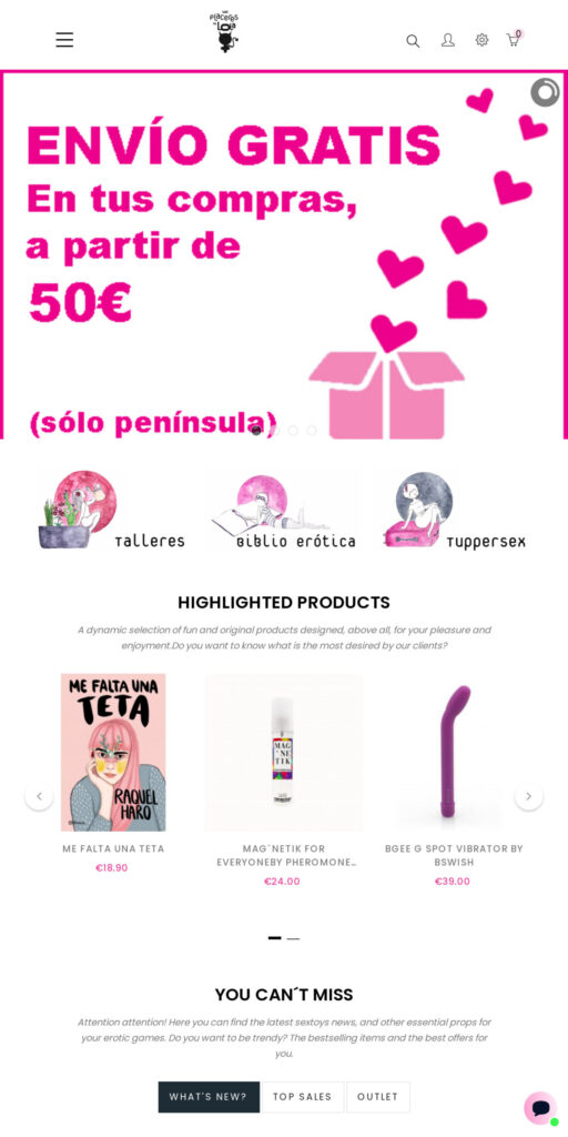 Captura de la portada de losplaceresdelola.com