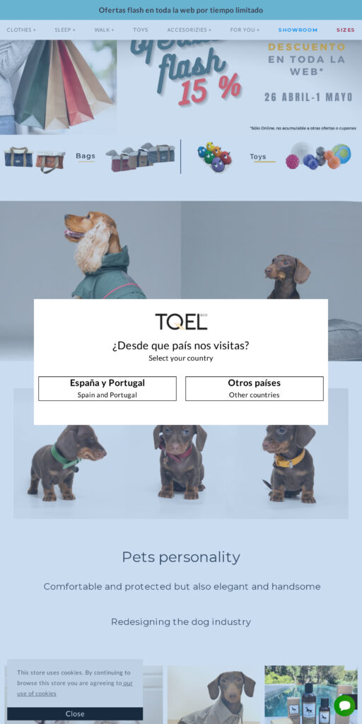 Captura de la portada de tqel.es