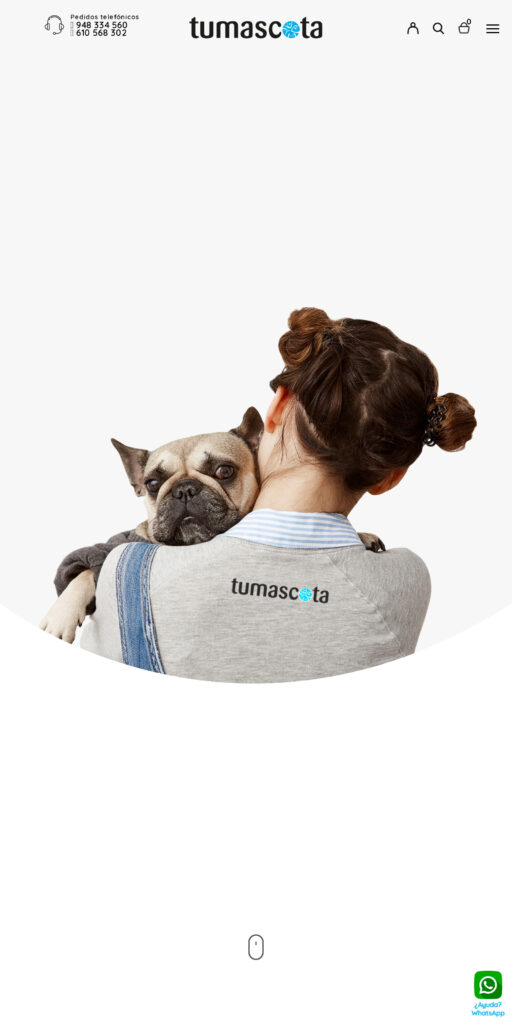 Captura de la portada de tumascota.es