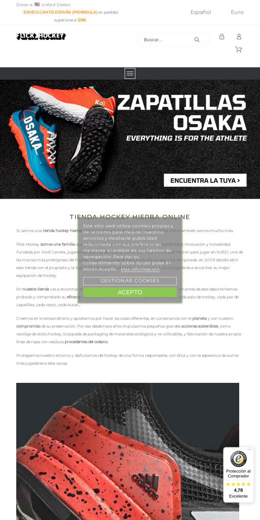 Captura de la portada de flickhockey.com