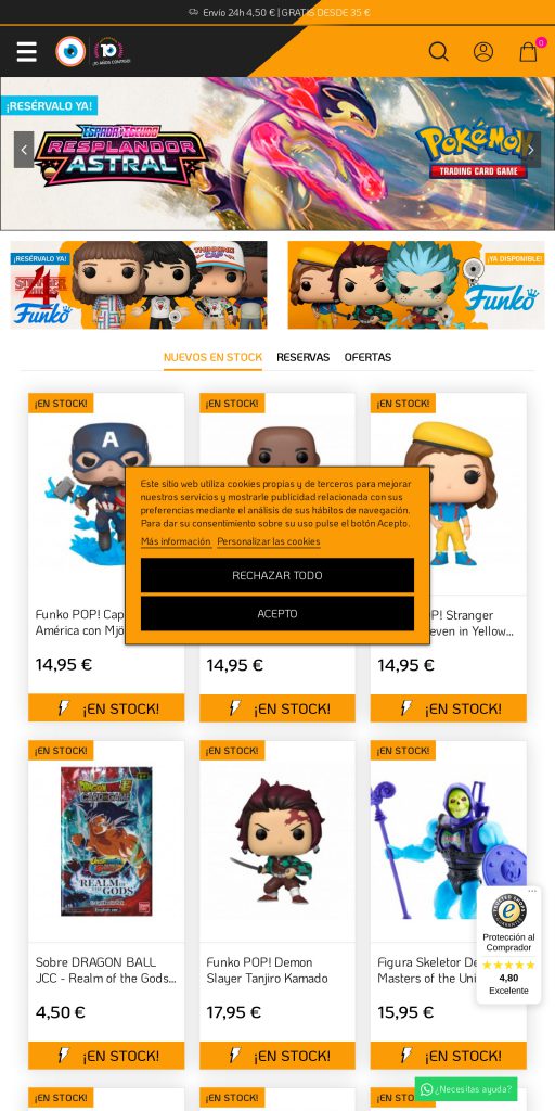 Captura de la portada de frikimasters.es