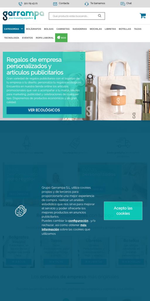 Captura de la portada de garrampa.es