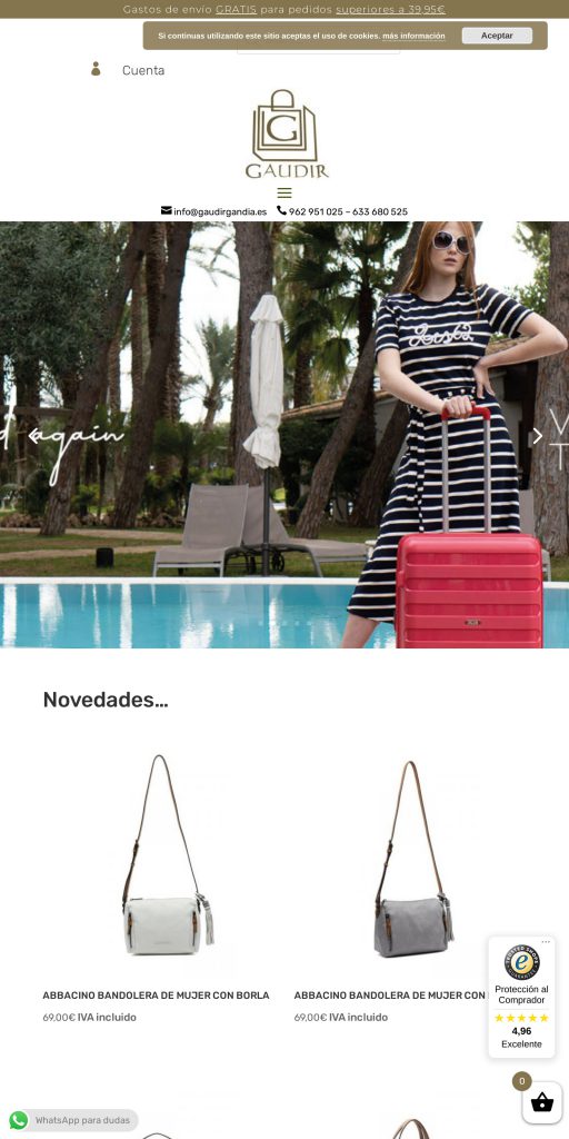 Captura de la portada de gaudirgandia.es