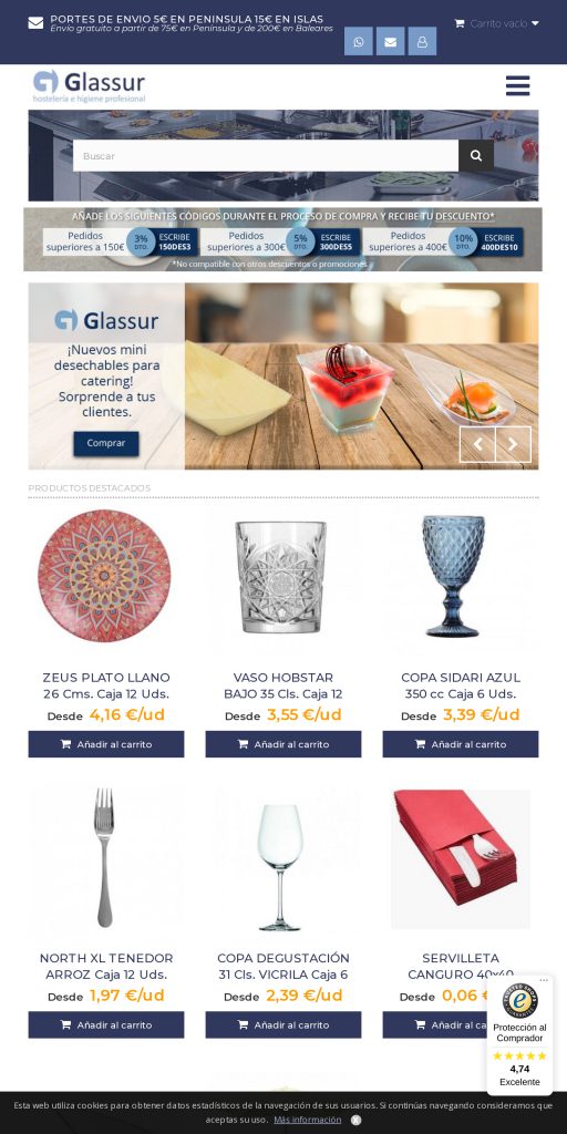 Captura de la portada de glassur.es