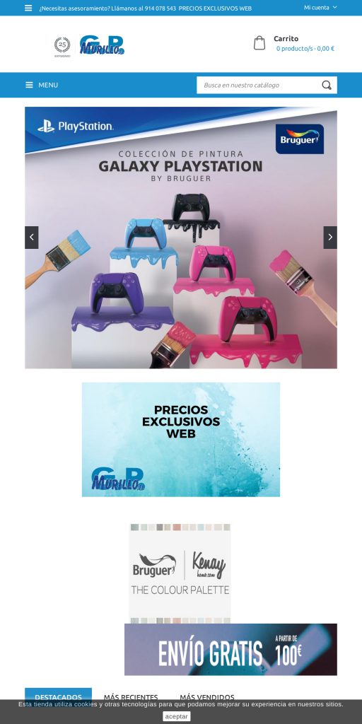 Captura de la portada de gpmurillo.com