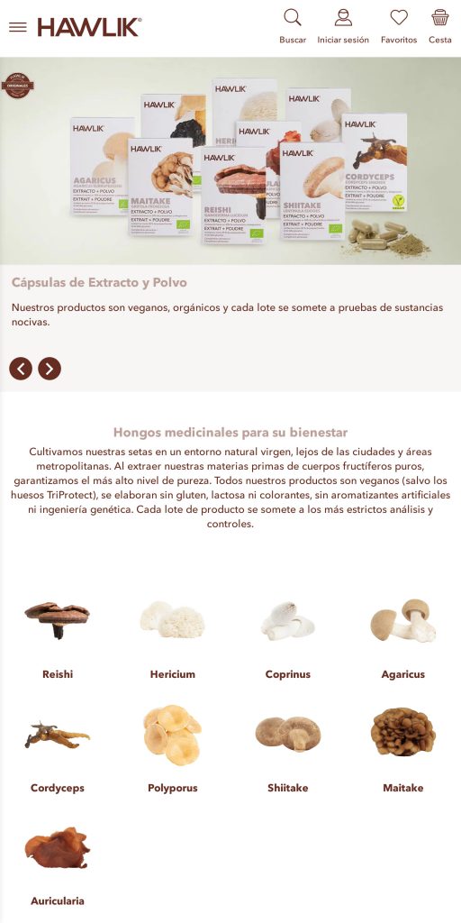 Captura de la portada de hawlik.es
