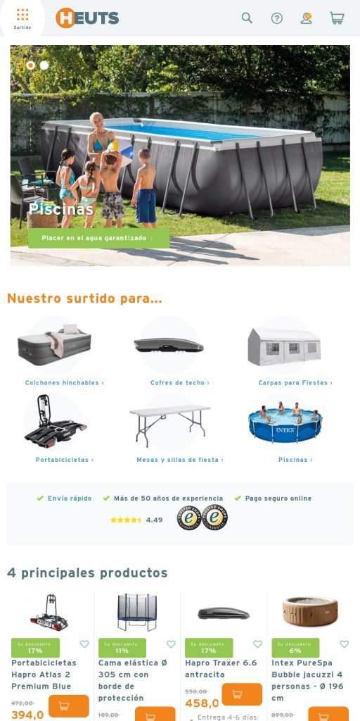 Captura de la portada de heuts.es
