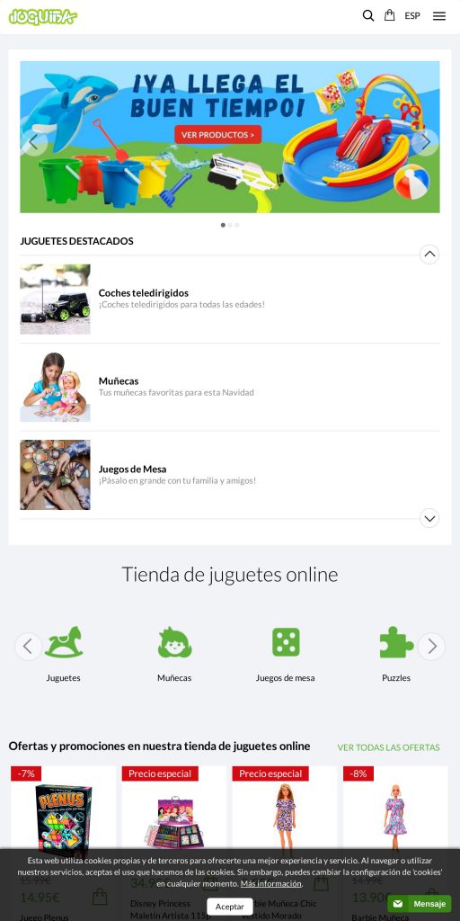 Captura de la portada de joguiba.com