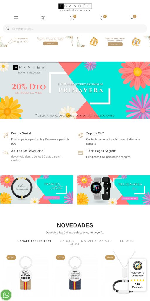Captura de la portada de joyeriafrances.com