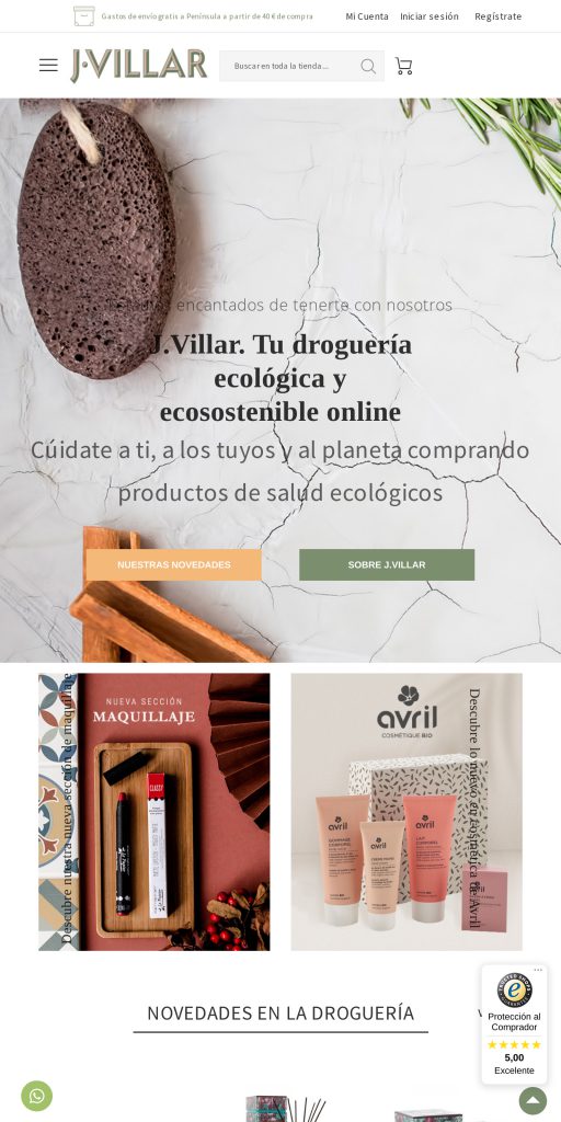 Captura de la portada de jvillar.es