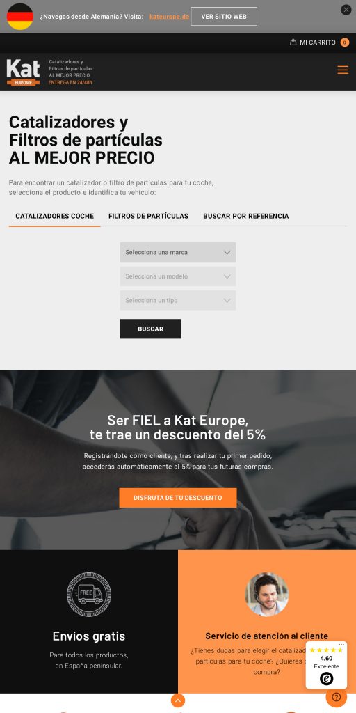 Captura de la portada de kateurope.es