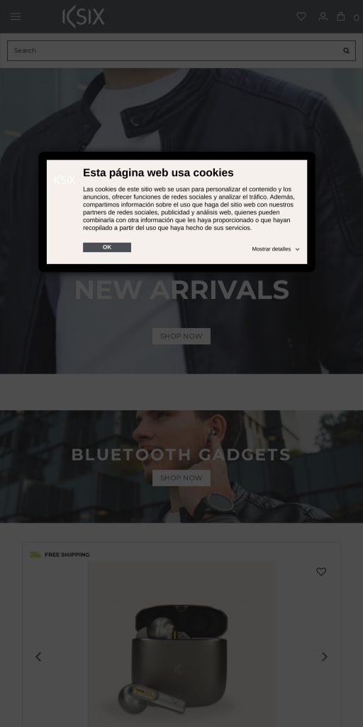 Captura de la portada de ksixmobile.com