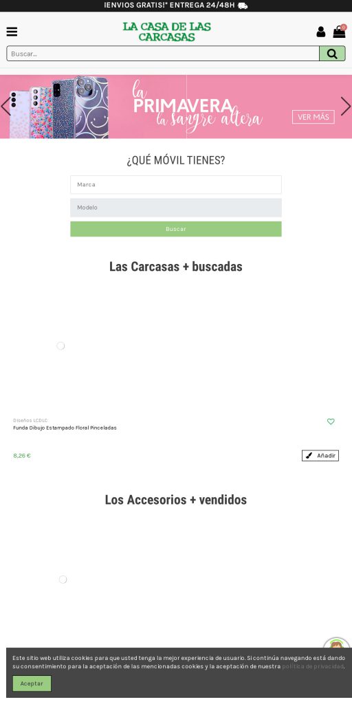 Captura de la portada de lacasadelascarcasas.es