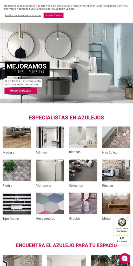 Captura de la portada de lacasadelosazulejos.com