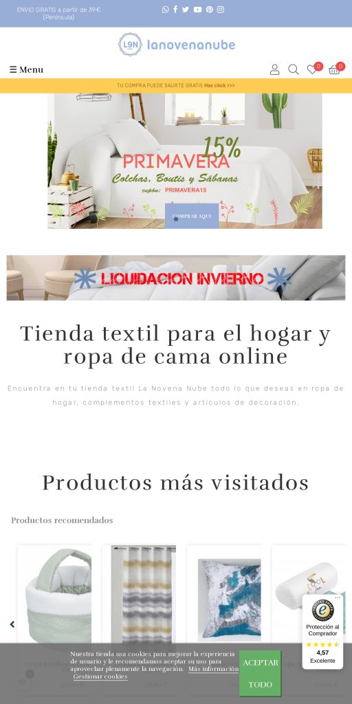 Captura de la portada de lanovenanube.com