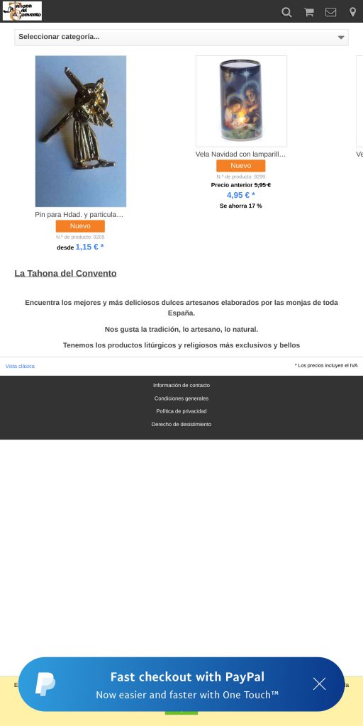 Captura de la portada de latahonadelconvento.com