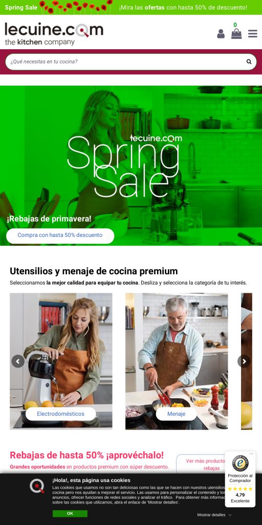 Captura de la portada de lecuine.com