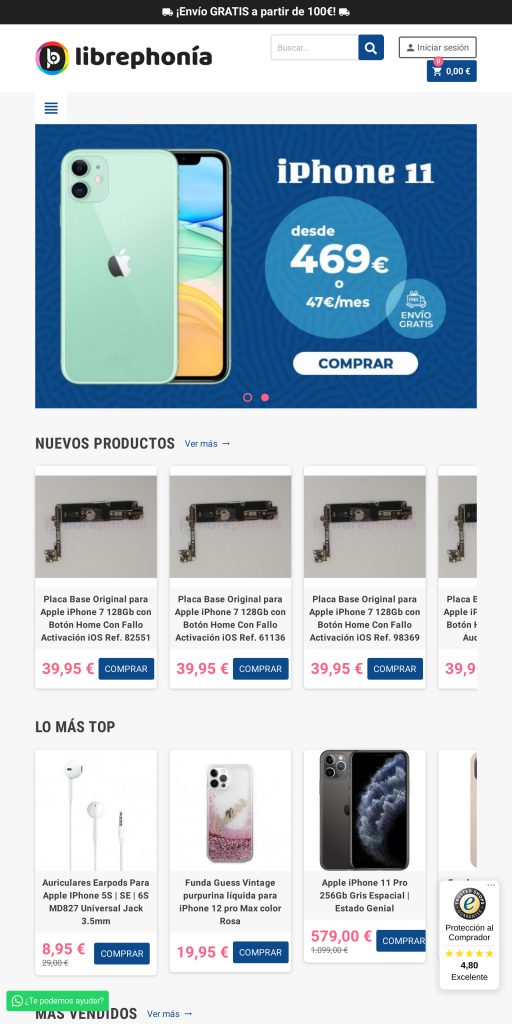 Captura de la portada de librephonia.com