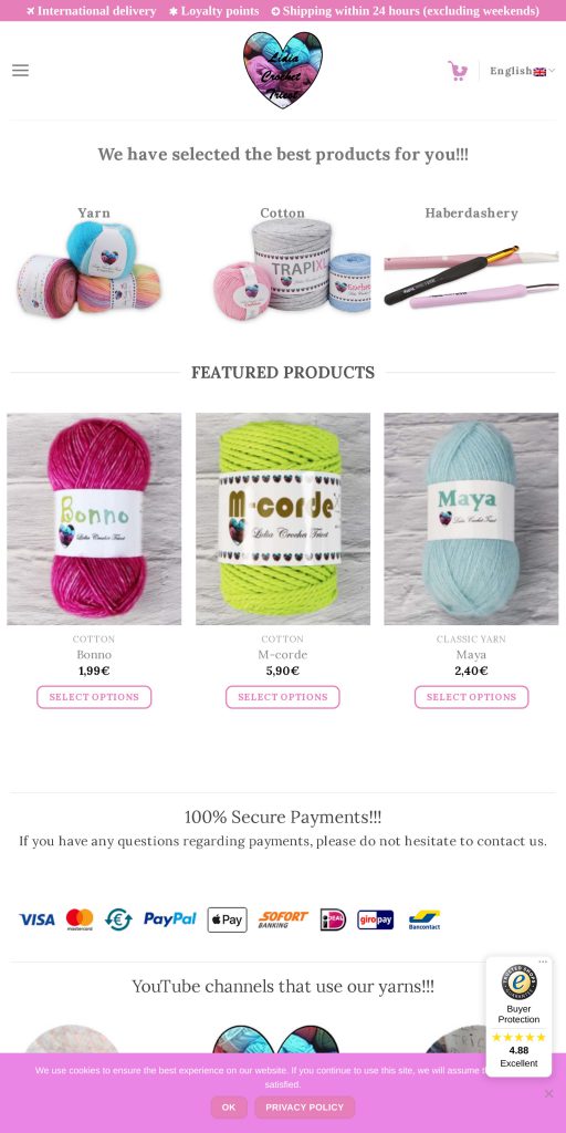 Captura de la portada de lidiacrochettricot.com