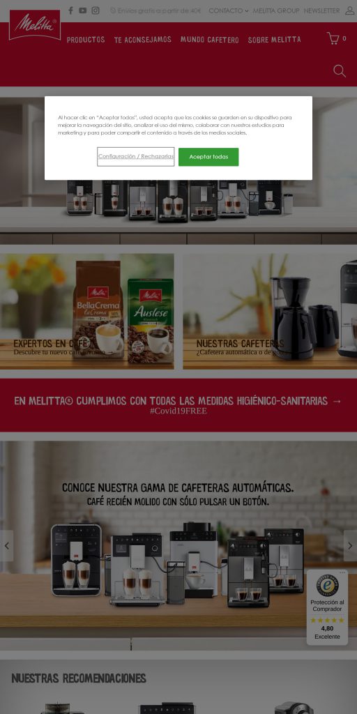 Captura de la portada de supermercadoonline.com