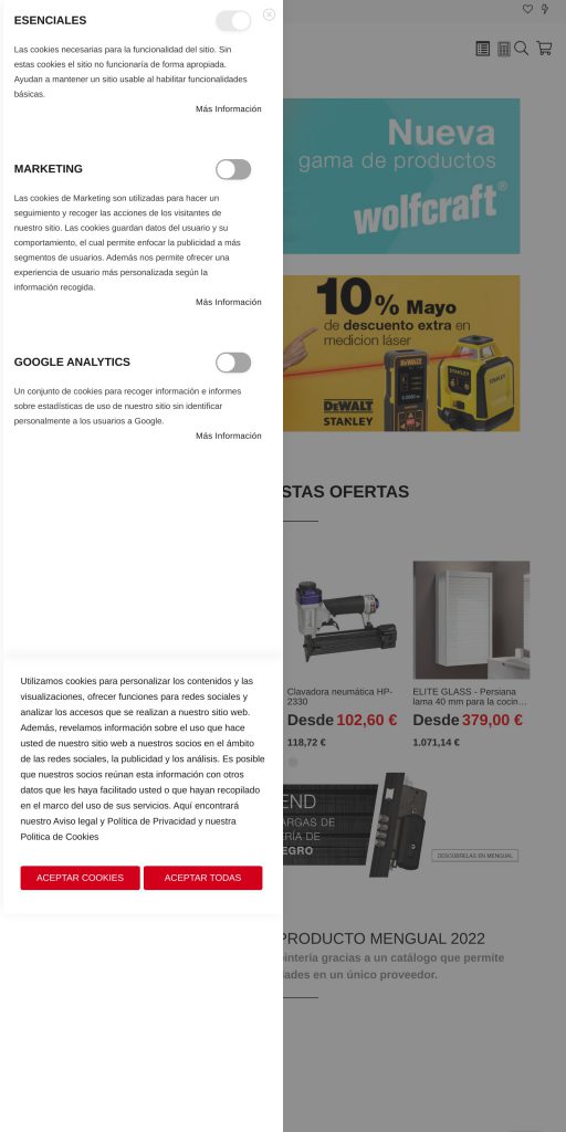 Captura de la portada de mengual.com