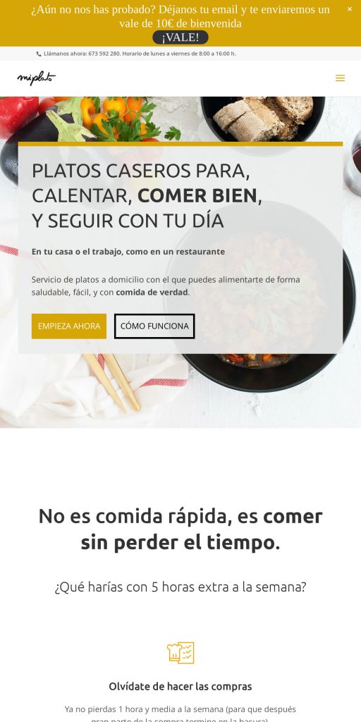 Captura de la portada de miplato.es