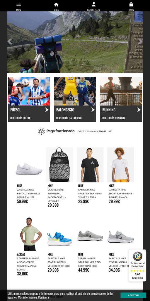 Captura de la portada de mobudeportes.com