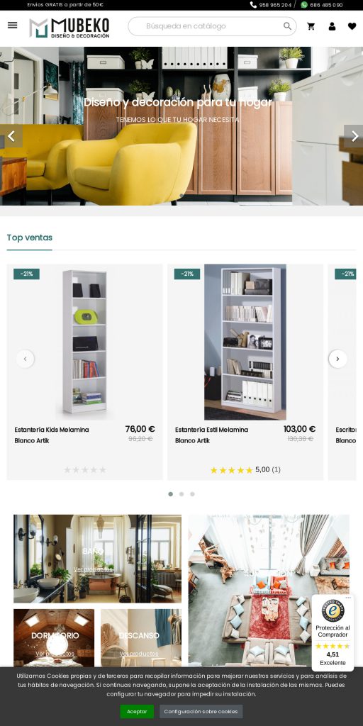 Captura de la portada de mubeko.com
