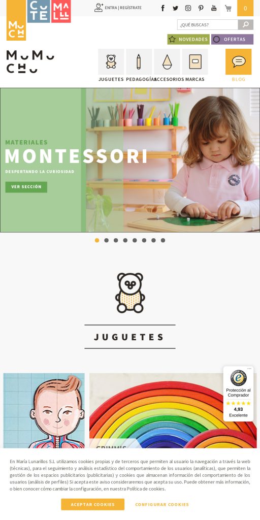 Captura de la portada de mumuchu.com
