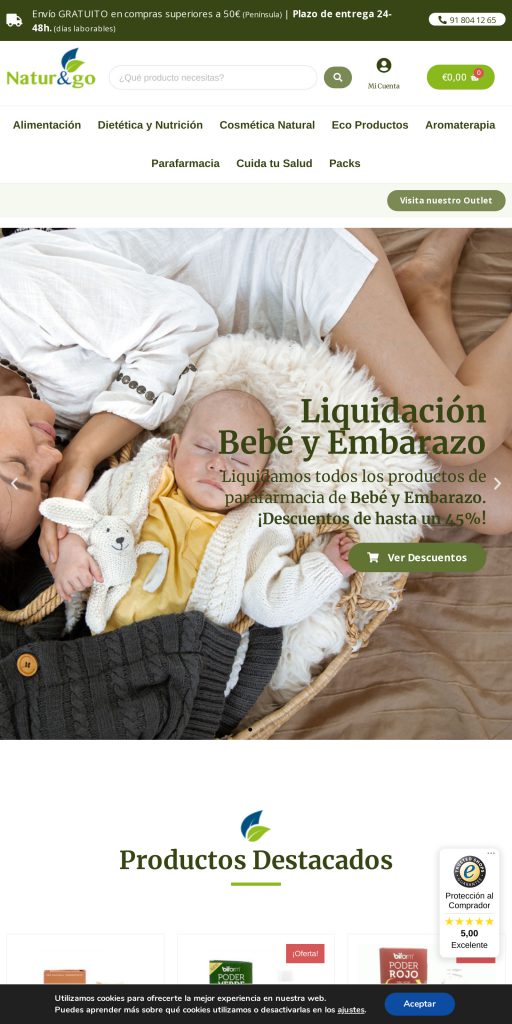 Captura de la portada de naturandgo.com