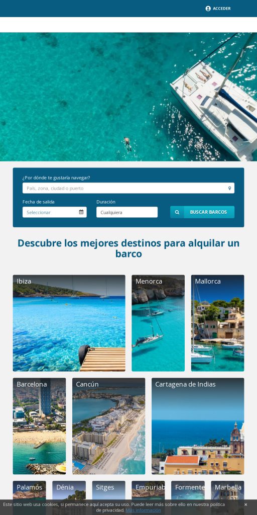 Captura de la portada de nautal.es