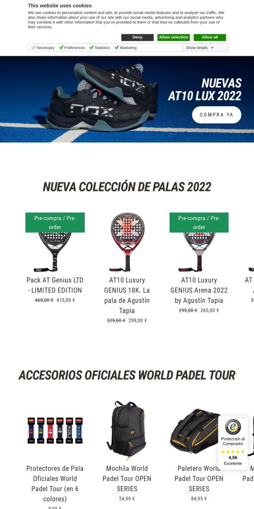 Captura de la portada de noxsport.es