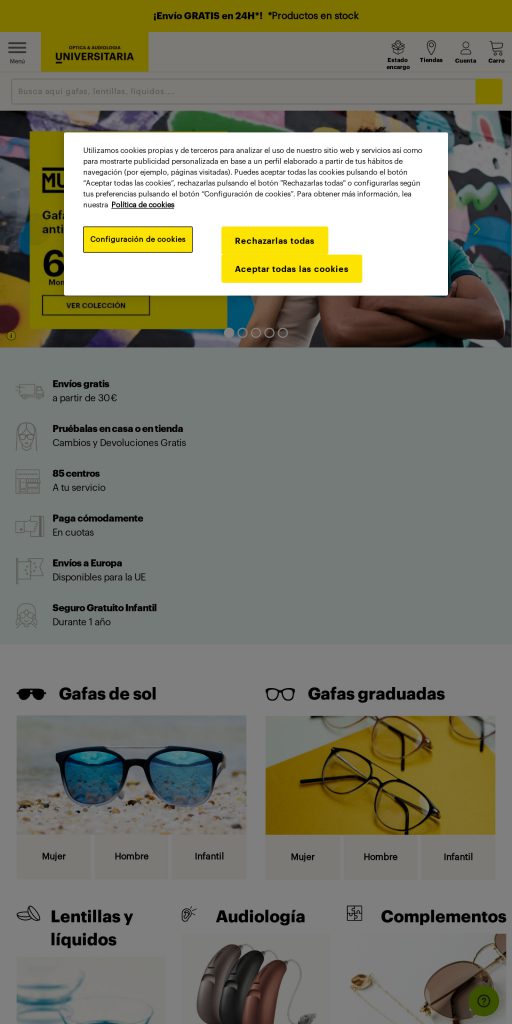 Captura de la portada de opticauniversitaria.es