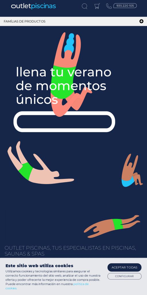 Captura de la portada de outlet-piscinas.com