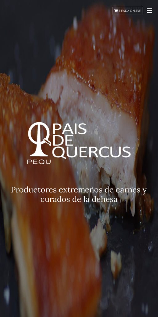 Captura de la portada de paisdequercus.com