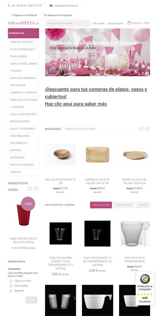 Captura de la portada de paramifiesta.es