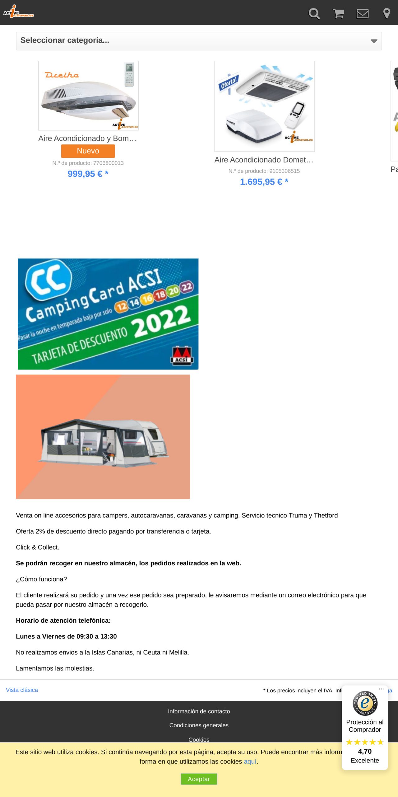 pedidos.activecaravan.es