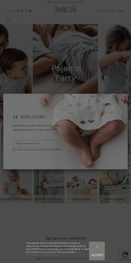Captura de la portada de petitoh.com