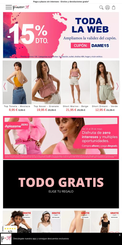 Captura de la portada de pianno39.com