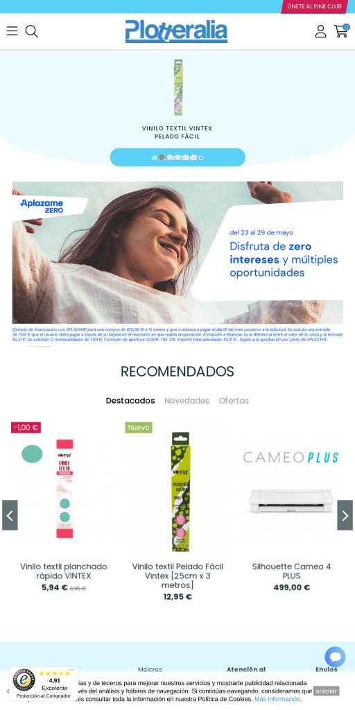 Captura de la portada de plotteralia.es