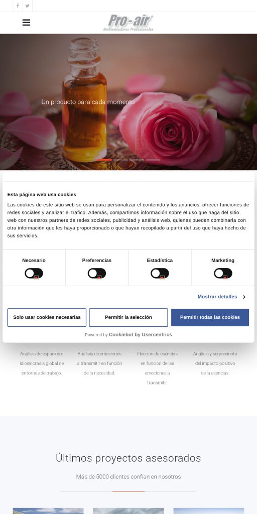 Captura de la portada de pro-air.es