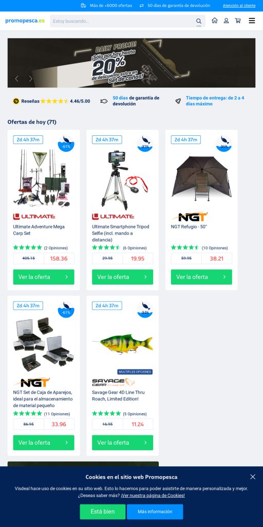 Captura de la portada de promopesca.es