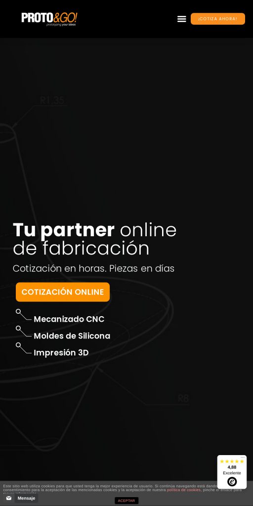 Captura de la portada de protoandgo.com