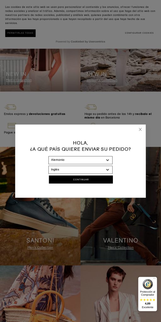 Captura de la portada de santaeulalia.com