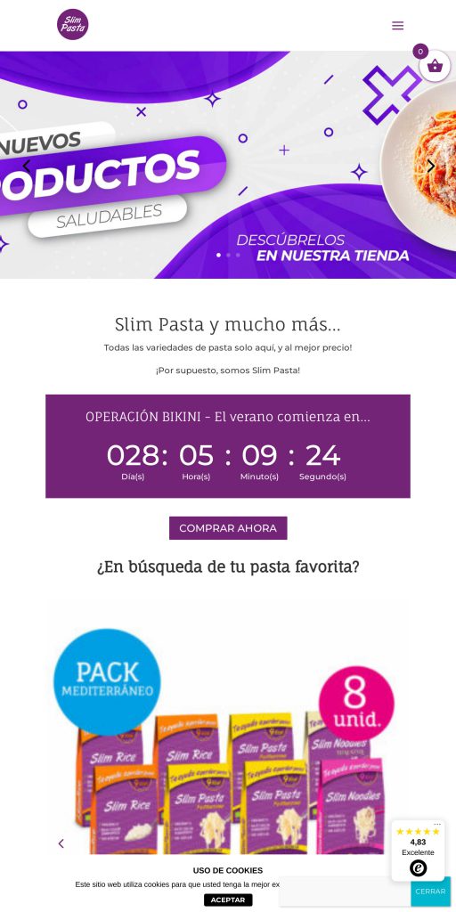Captura de la portada de slimpasta.es