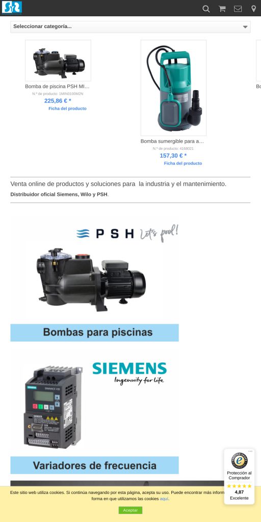 Captura de la portada de solucionesyservicios.biz